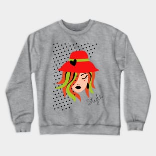 Red Hat Style Crewneck Sweatshirt